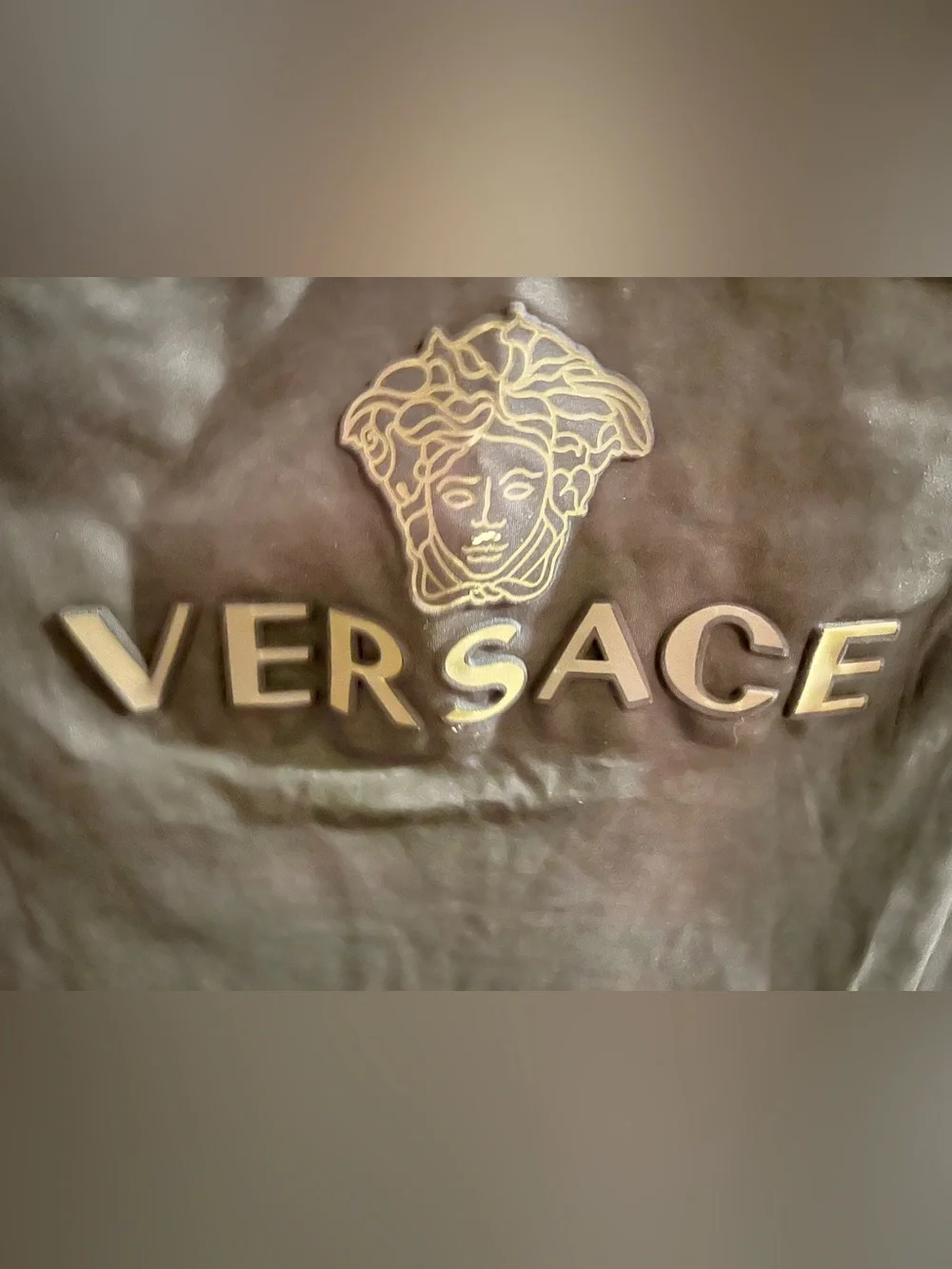 Versace Navy Medusa Logo Short Sleeve Tee
